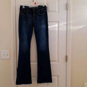 American Eagle Flare Leg Jeans-Long Size 4